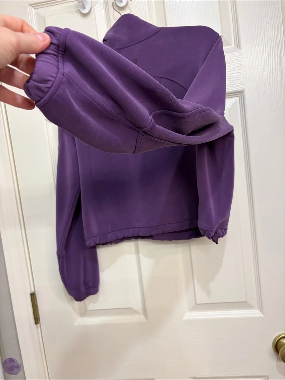 050. Lululemon Brushed Softstreme Half Zip Dramatic Magenta